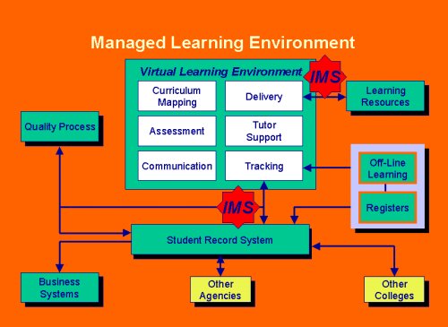 MLE and VLE sub-system (JISC 2002, reproduced by kind permission of BECTa)